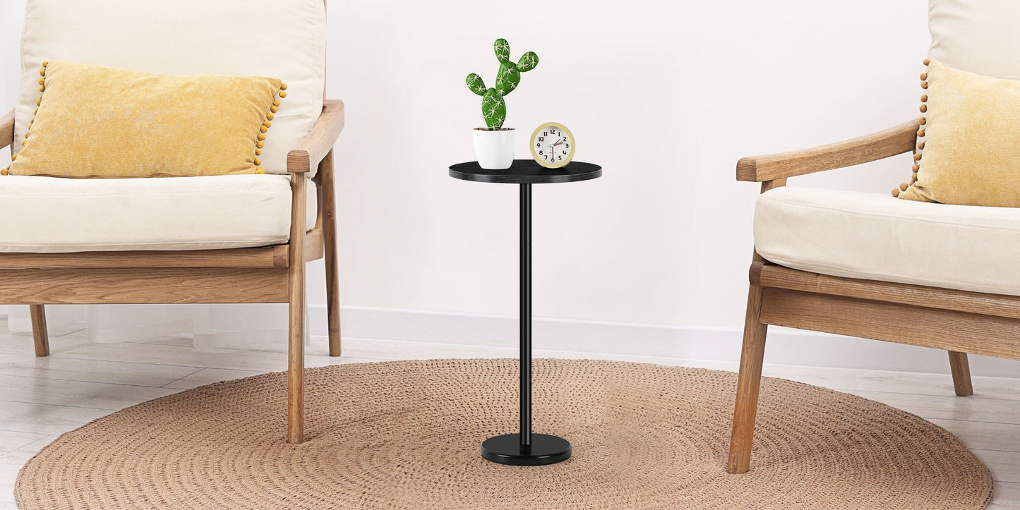 Round Outdoor Side Table with Multiple Color Options, Patio End Table detail image - detail view 18
