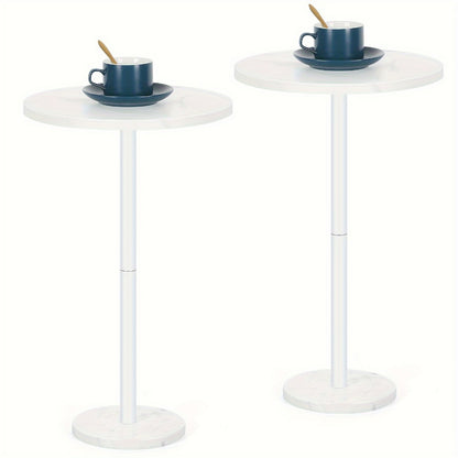 Round Outdoor Side Table with Multiple Color Options, Patio End Table detail image - detail view 7