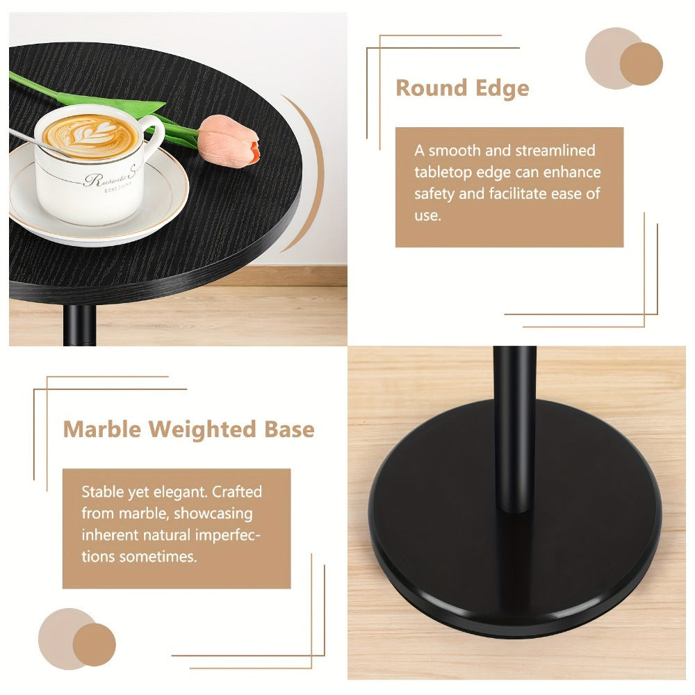Round Outdoor Side Table with Multiple Color Options, Patio End Table detail image - detail view 8