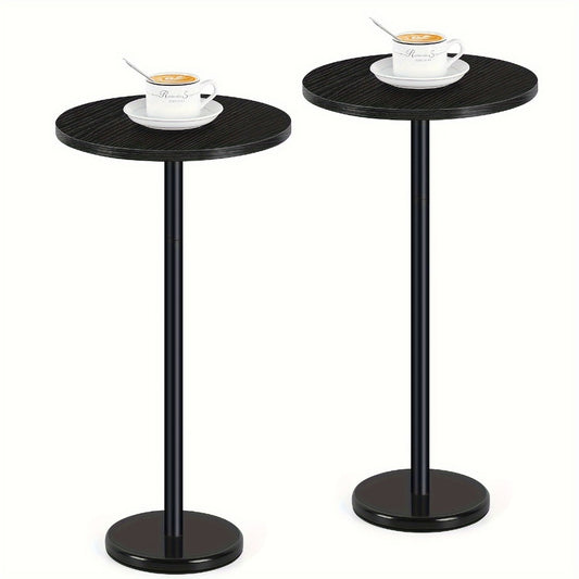 Outdoor Side Table, Marble Base Outdoor Round Side Table - Small Pedestal Drink Table shown in the main product view