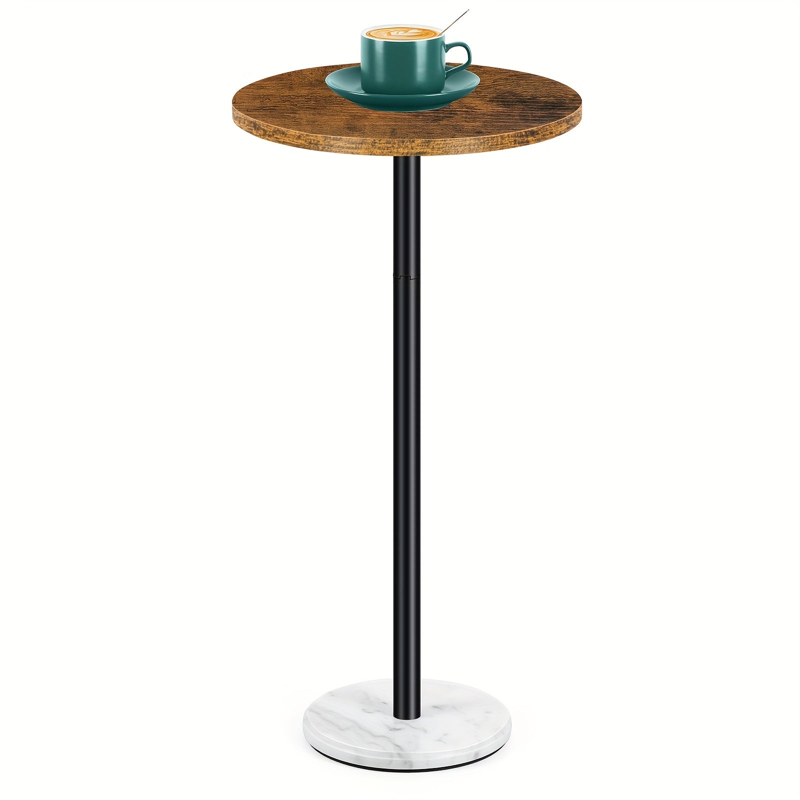 Outdoor Side Table shown in the Rustic Brown + White, 1 option