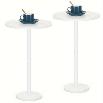Outdoor Side Table shown in the White, 2 option