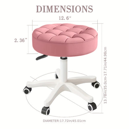 Salon Chair with Padded Seat and 360° Swivel for Beauty Studio detail image - detail view 8