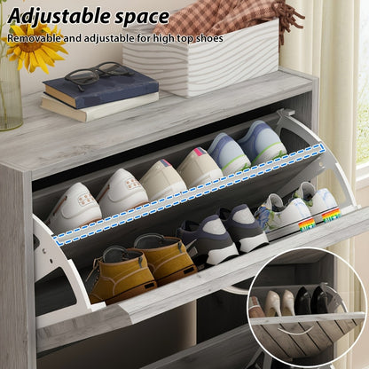 Shoe Cabinet, Entryway Shoe Organizer for Organized Everyday Storage detail image - detail view 11