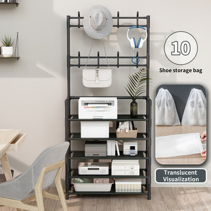 Shoe Rack, Entryway Shoe Organizer for Organized Everyday Storage detail image - detail view 5
