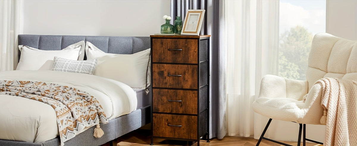 Slim Wood Dresser with Multiple Color Options, Drawer Storage Cabinet detail image - detail view 18