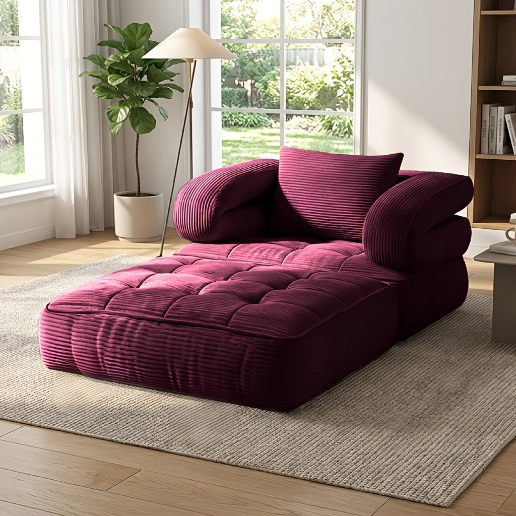 Sofa Bed shown in the Angola Red option