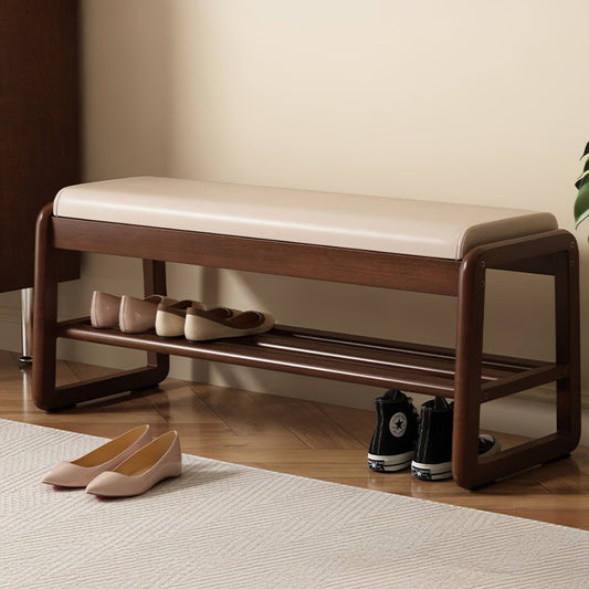 Entryway Shoe Cabinets and Benches, Solid Wood Entryway Shoe Cabinet with Bench - Modern shown in the main product view