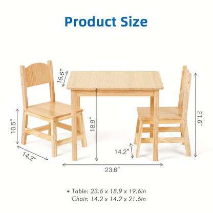 Solid Wood Kids Table And Chair Set for Kids' Room and Bedroom detail image - detail view 4