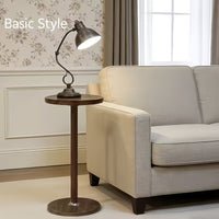 Small round table - walnut col