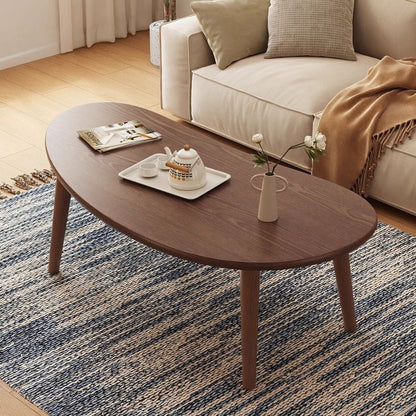 Solid Wood Wood Coffee Table, Modern Accent Table for Living Room detail image - detail view 4