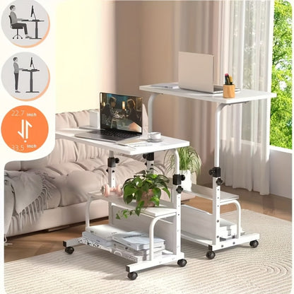 Space-Saving Computer Desk with Adjustable Height for Work, Display, and Everyday Use detail image - detail view 4