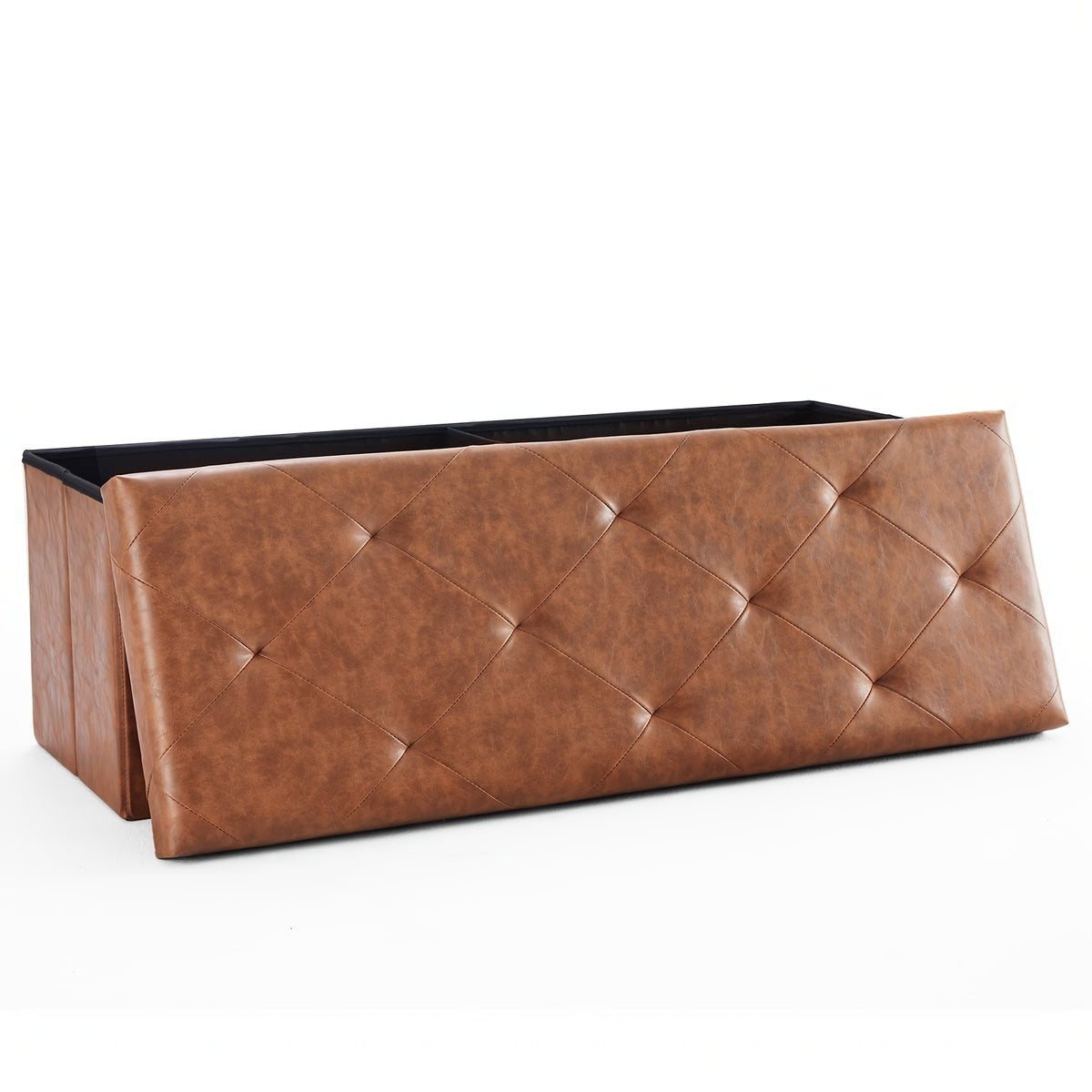 Storage Ottoman shown in the Brown, 43 inch option