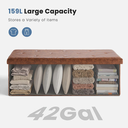 Storage Ottoman with Hidden Storage for Organized Everyday Storage in Living Room detail image - detail view 8