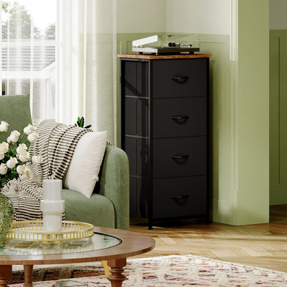 Tall Fabric Dresser with Multiple Color Options, Bedroom Drawer Chest detail image - detail view 17
