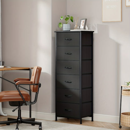 Tall Fabric Dresser with Multiple Color Options, Bedroom Drawer Chest detail image - detail view 23
