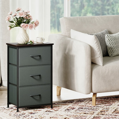 Tall Fabric Dresser with Multiple Color Options, Bedroom Drawer Chest detail image - detail view 3