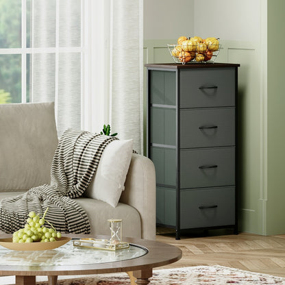 Tall Fabric Dresser with Multiple Color Options, Bedroom Drawer Chest detail image - detail view 5