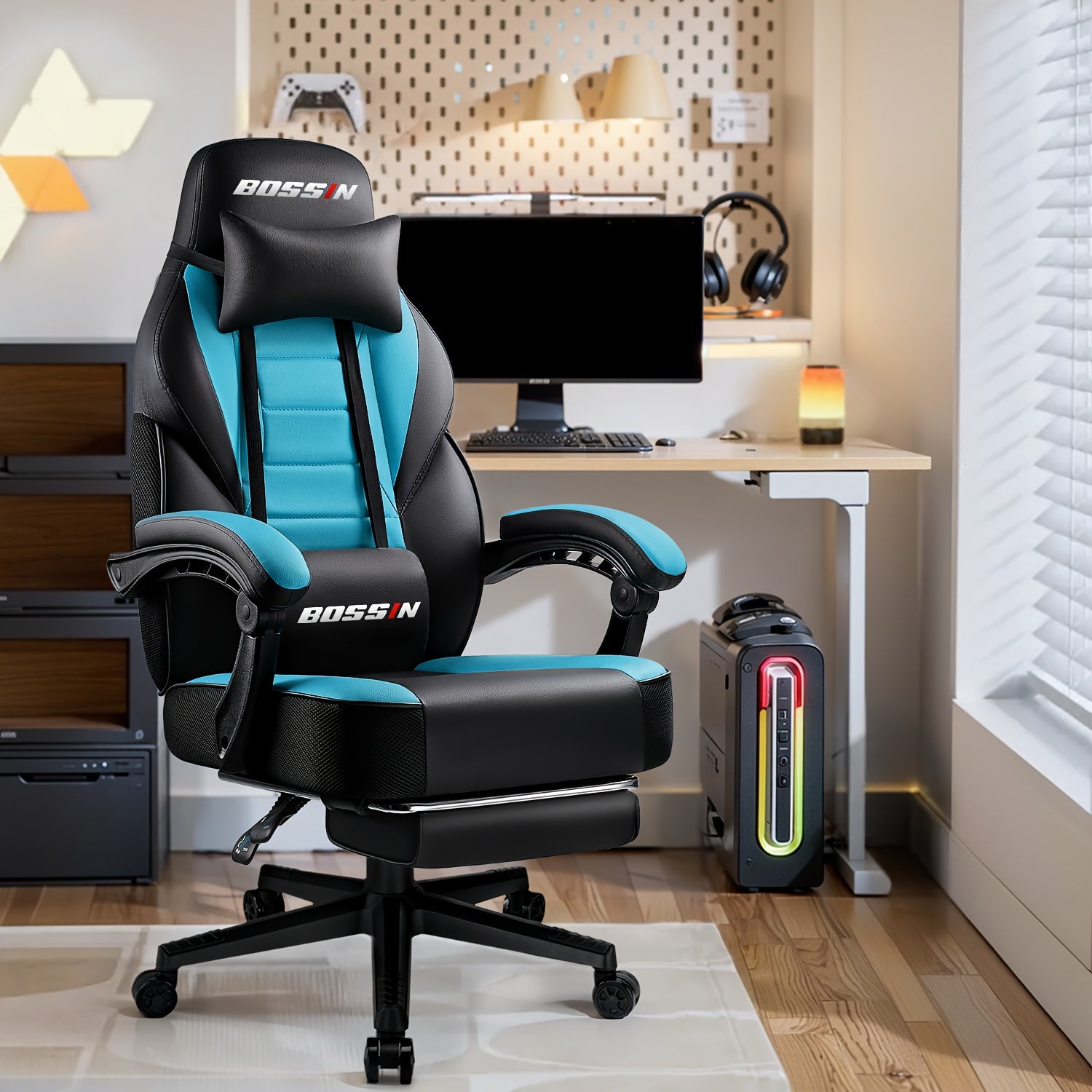 Gaming Chair shown in the Green option