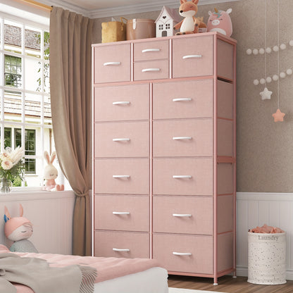 Dresser shown in the pink color option