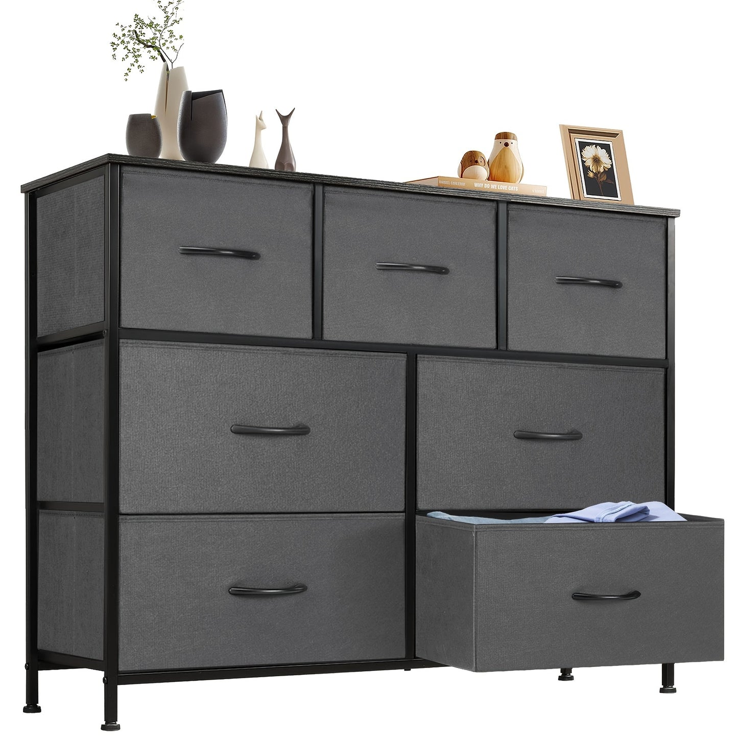Storage Tower shown in the Gray, 7 draws option