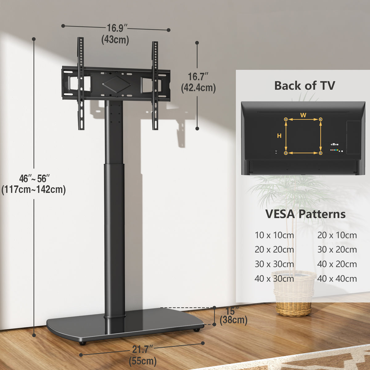 TV Stand with Adjustable Height for Practical Everyday Home Use detail image - detail view 17
