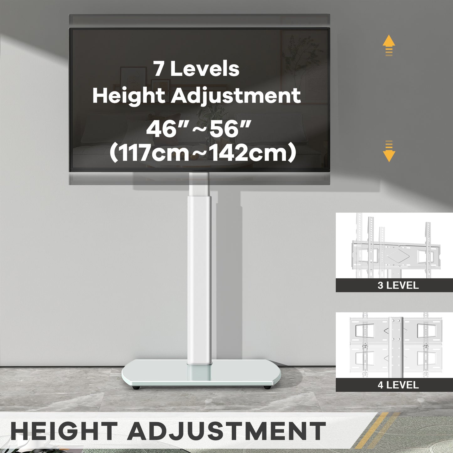 TV Stand with Adjustable Height for Practical Everyday Home Use detail image - detail view 5