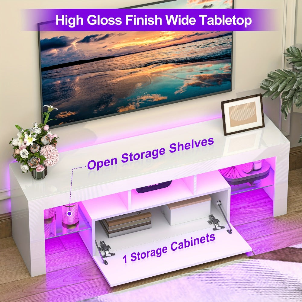 TV Stands And Entertainment Centers with LED Lighting for Living Room detail image - detail view 10