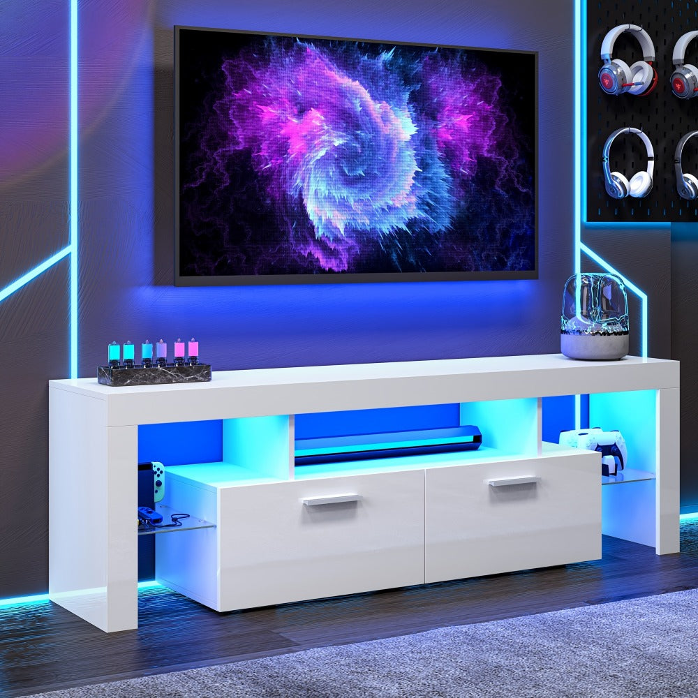 TV Stands And Entertainment Centers with LED Lighting for Living Room detail image - detail view 5