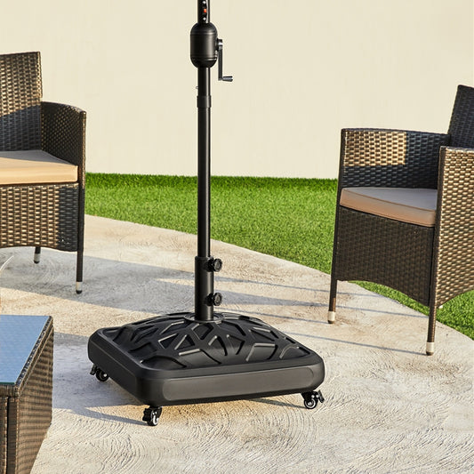 Umbrella Base, Mobile with Wheels 123lb Fillable Patio Umbrella Stand 4 Lockable Casters 2 shown in the main product view