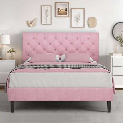 Bed Frames shown in the Pink, Twin option
