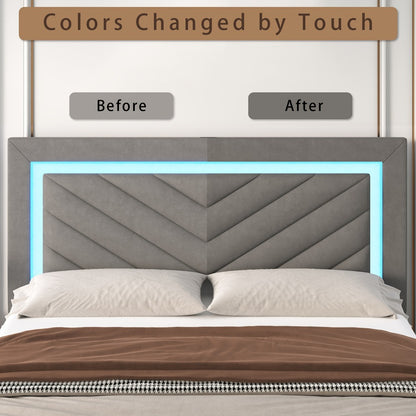 Upholstered Bed Frame with Storage Drawers and Charging Station detail image - detail view 19