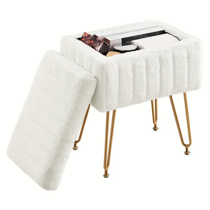 Vanity Stool shown in the Luxury White-22in option