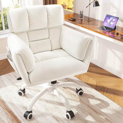 Vanity Chair shown in the White option