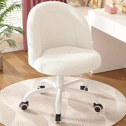 Vanity Chair shown in the White option