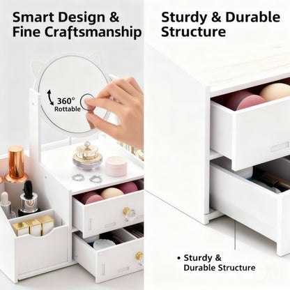 Vanity Mirror With Storage for Dressing and Daily Routines in Bathroom detail image - detail view 11