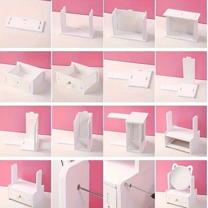 Vanity Mirror With Storage for Dressing and Daily Routines in Bathroom detail image - detail view 16