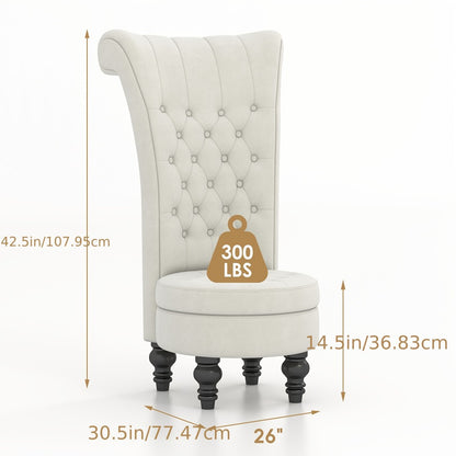Velvet Accent Chair, Living Room Armchair for Comfortable Everyday Seating detail image