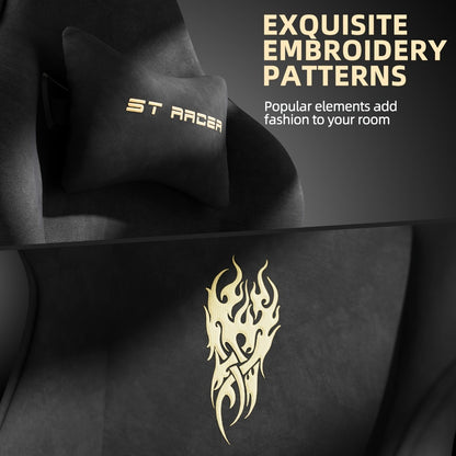 Velvet Gaming Chair, Ergonomic Video Game Chair for Comfortable Everyday Seating detail image