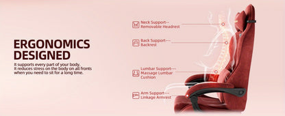 Velvet Gaming Chair, High-Back Gaming Seat for Comfortable Everyday Seating detail image - detail view 24