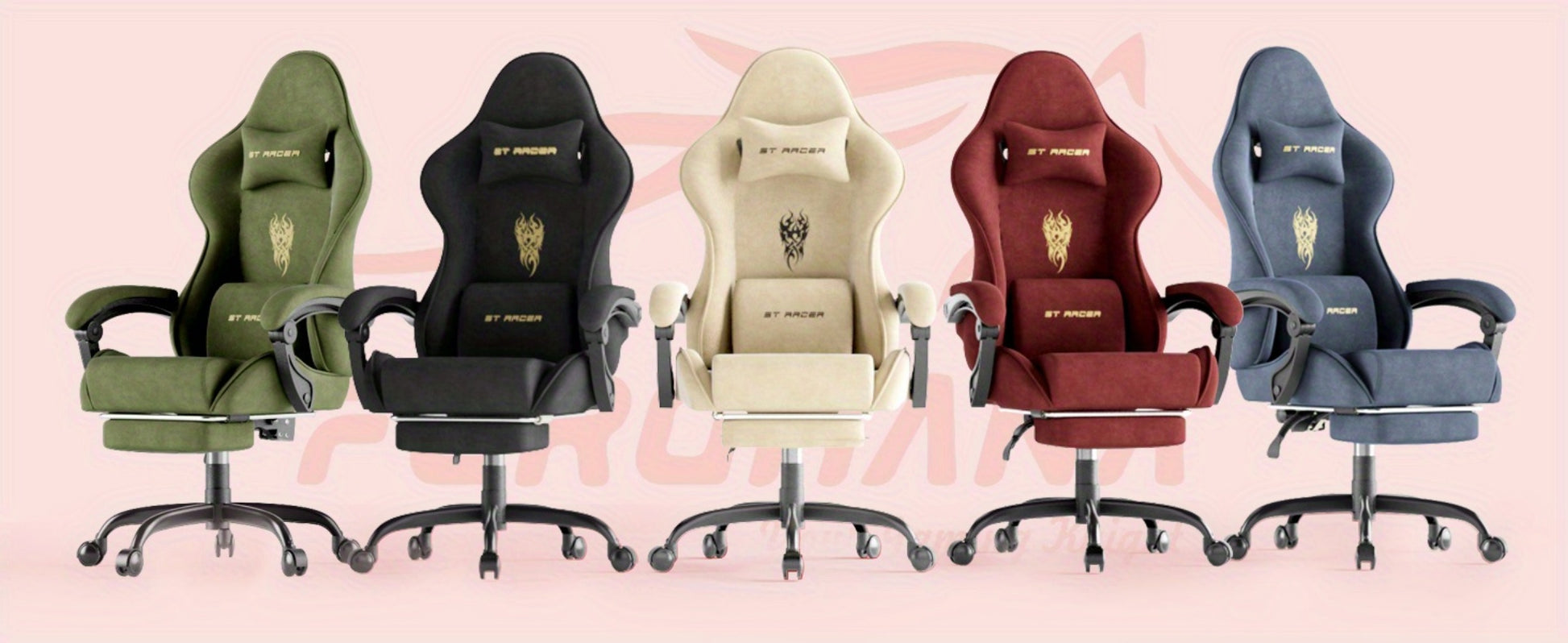 Velvet Gaming Chair, High-Back Gaming Seat for Comfortable Everyday Seating detail image - detail view 32