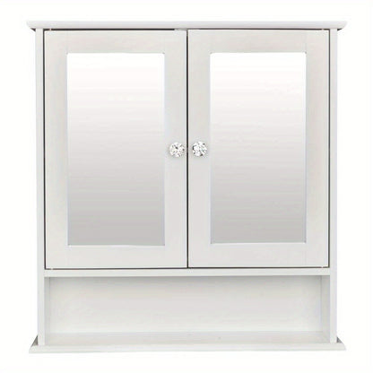 Wall-Mounted Bathroom Wall Cabinet for Organized Everyday Storage, in White detail image - detail view 10