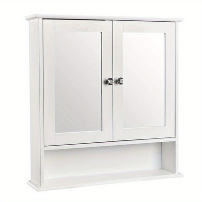 Wall-Mounted Bathroom Wall Cabinet for Organized Everyday Storage, in White detail image - detail view 3