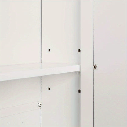 Wall-Mounted Bathroom Wall Cabinet for Organized Everyday Storage, in White detail image - detail view 9