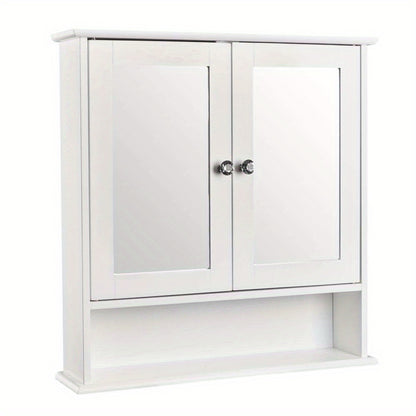 Bathroom Wall Cabinet shown in the White option