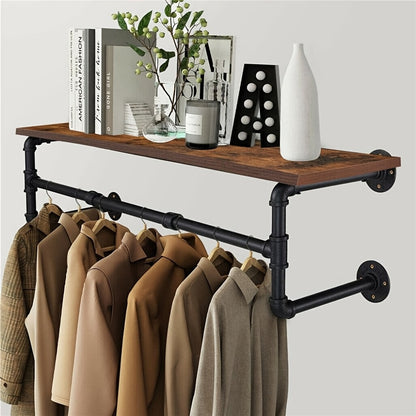 Wall-Mounted Clothes Rack for Organized Everyday Storage in Entryway detail image