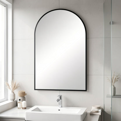 Wall-Mounted Metal Wall Mirror, Bathroom Vanity Mirror for Dressing and Daily Routines detail image - detail view 10