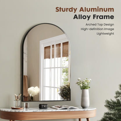 Wall-Mounted Metal Wall Mirror, Decorative Wall Mirror for Bathroom detail image - detail view 3