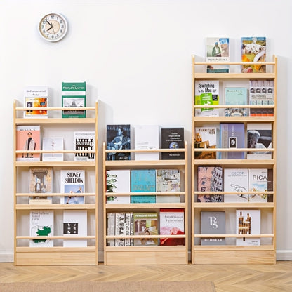 Wall-Mounted Narrow Bookshelf, Freestanding Bookcase for Organized Everyday Storage detail image - detail view 14