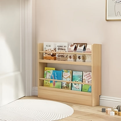 Wall-Mounted Narrow Bookshelf with Solid Wood Construction for Organized Everyday Storage detail image - detail view 13